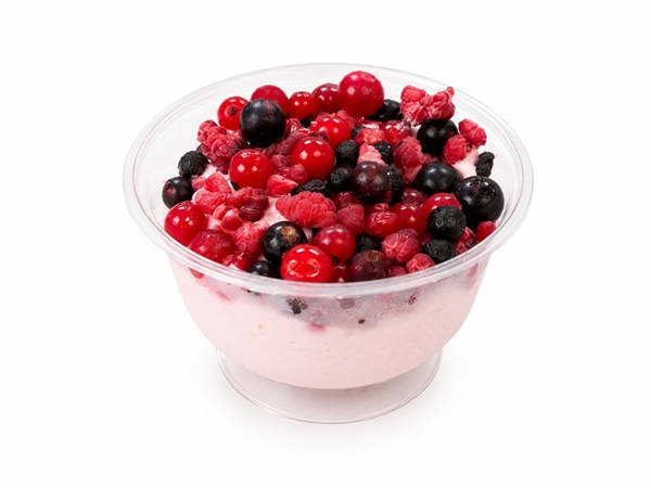 Suikerarm roodfruit bavaroise