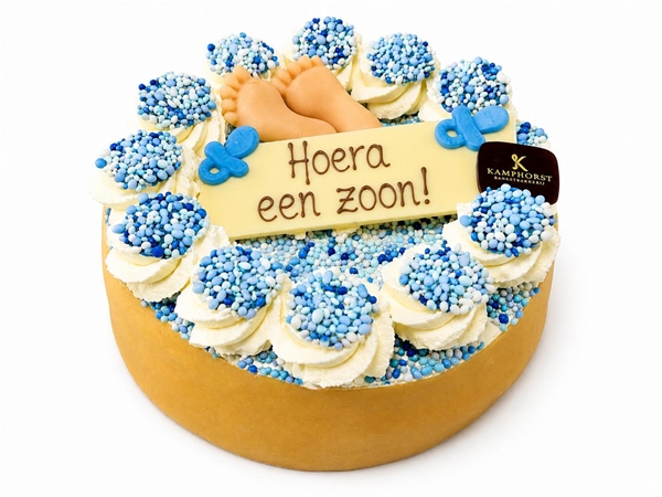 Geboorte Beschuit blauw