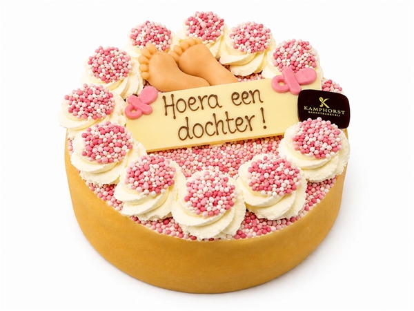Geboorte Beschuit rose